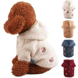Casaco com capuz de inverno para animais de estimação, roupas para cães e gatos, jaqueta de cachorro, chihuahua, yorkie, pug - Image 1
