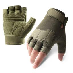Luvas táticas para homens e mulheres, meio dedo, montanhismo ao ar livre e ciclismo, resistentes ao desgaste, luvas de equitação respiráveis - Image 5