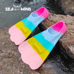 Colorido Nadadeiras De Treinamento De Natação, Sapatos De Sapo De Mergulho De Silicone Elástico e Macio, Adequado Para O Turismo De Verão, Novo - Image 3