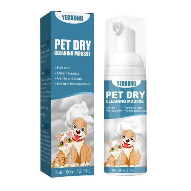 Mousse de Limpeza para Gatos: Shampoo Sem Lavagem, Seguro e Eliminador de Odores