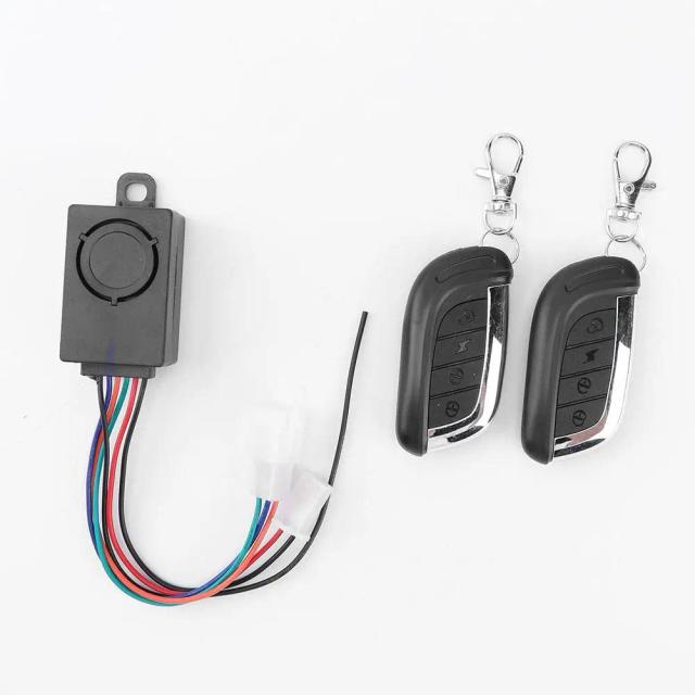 Detector Anti-Roubo para Bicicletas e Trotinetes Elétricos com Controle Remoto, Alarme de 125dB e Proteção contra Perdido 36-72V