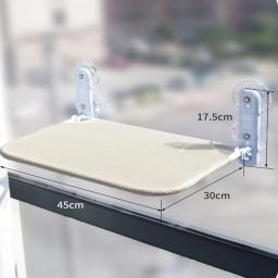 Gato Ninho Suspenso com Super Ventosa, Cama de Vidro Windowsill, Pet Supplies, Balanço, Sol Pode Ser Removido e Lavado Colchão - Image 6