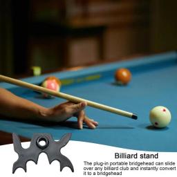 Portátil Cue Bilhar Stick Holder, 9-Cube Pool Stick Stand, Antler Shape, Nine Ball Arm, Bridge Head Rack - Image 2