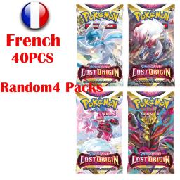 Pokemon Cards for Trading Game, Coleção de Cartas, Cartões de Brinquedo, Francês, Espanhol, Flash, Força, Impulsionar, Original, PERDIDO - Image 1