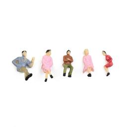 Figuras em miniatura em escala 1:87, 60 peças, passageiro, escala n, cenas pintadas, modelo de pessoas, poses variadas, personagem diy, brinquedos de pose - Image 2