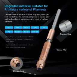 Para creality k1/k1c/k1 max hotend kit troca rápida bloco de aquecimento cerâmica impressão alto fluxo peças impressora 3d para k1 k1c impressora 3d - Image 3