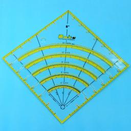 Multifuncional Patchwork Cloth Quilting Régua, Arcs e Fan Quilt Circle Cutter, DIY Costura Artesanato Ferramentas - Image 2