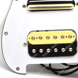 Captador de pickguard de guitarra elétrica ssh com fiação singlecut carregado prewired pick-up única bobina de trilho duplo humbucker - Image 5