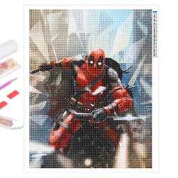 5d diy pintura diamante deadpool kits de ponto cruz cheio diamante bordado personagens de filme mosaico imagem arte strass decoração - Image 3