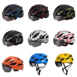 Capacete leve do ciclismo com construção durável, capacete confortável do Mountain Bike do PC, preto ajustável e amarelo - Image 2