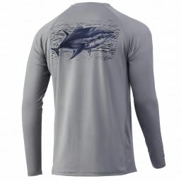 HUK-camisa de pesca de manga comprida masculina, camisas de performance, camisas respiráveis, proteção solar, roupas de verão, upf 50 - Image 5