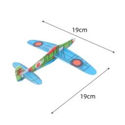 2 pçs 3d mão jogar voando planador aviões espuma diy avião festa enchimentos crianças fontes de festa presente modelo brinquedos jogo - Image 2