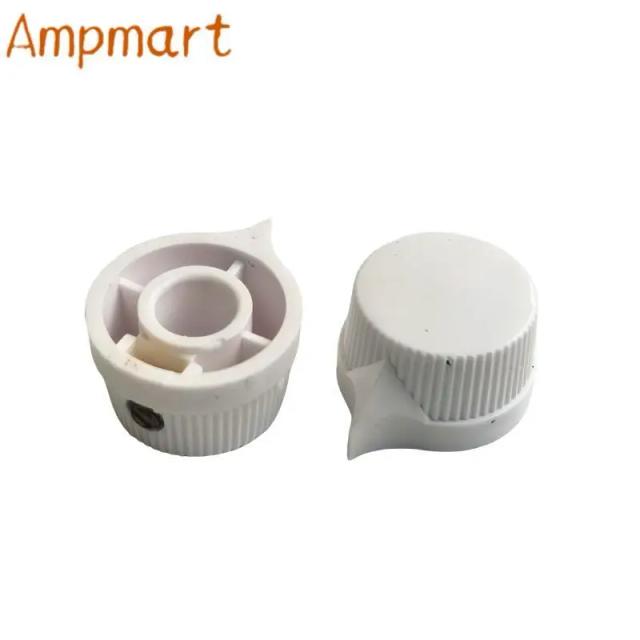 Botão Plástico para Amplificador de Guitarra - Ajuste de Efeito com Furo Interno de 6,4mm (17x11mm)