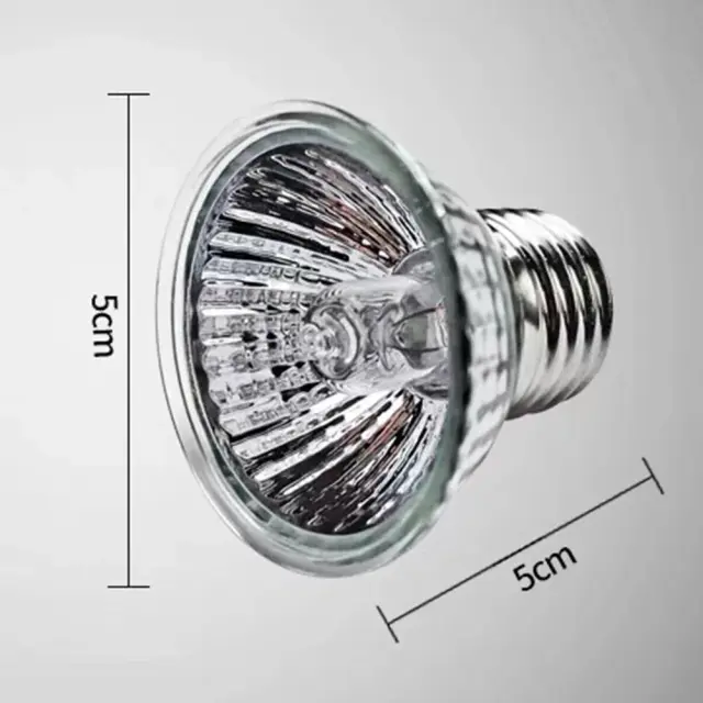 Lâmpada UV de Réptil para Aquecimento e Iluminação - Ideal para Tartarugas, Anfíbios e Lagartos - 25W e 50W disponível