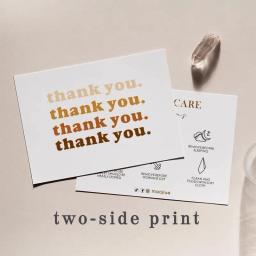 10x15cm Cartão de agradecimento personalizado para pequenas empresas Impressão de logótipo personalizado Convite de casamento para convidados Embalagem de presente Cartão postal de felicitações - Image 3