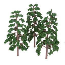 Árvores Modelo de Plástico para Arquitetura, Plantas Artificiais, Parque Wargame, Cenário Diorama, Cenário Ferroviário, 140mm, 5 PCs - Image 3