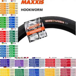 MAXXIS HOOKWORM Pneu de bicicleta original para pedicabs FLAT/PARK/STREET/VERT Pneu de bicicletas de carga 20 × 1,95/24 × 2,5/26 × 2,5/27,5 × 2,5/29 × 2,5 - Image 1