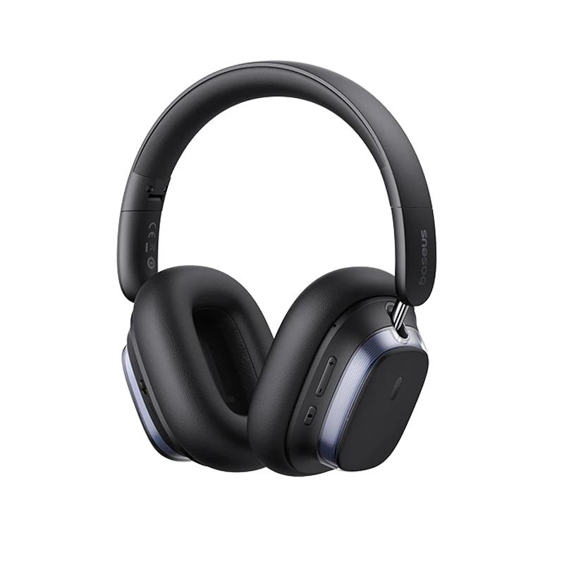 Baseus bowie h1s fones de ouvido sem fio bluetooth 5.4 cancelamento de ruído 46db sobre a orelha fone de ouvido de áudio espacial de alta resolução 120h tempo - Image 1