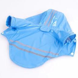 Impermeável reflexivo PU para pet, casaco impermeável para cachorro e gato, roupas com capuz, primavera e verão - Image 2