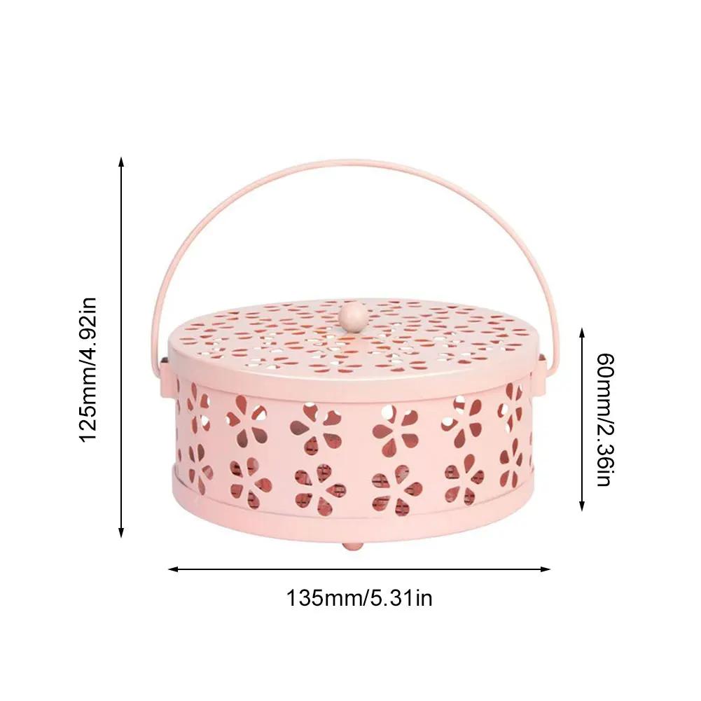 Portable Mosquito Coil Tray Holder, anti-fogo sândalo incenso queimador caixa, repelente de insetos, Home Supplies - Image 1