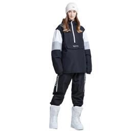 Terno de esqui feminino esportes ao ar livre jaqueta e calças de snowboard impermeável respirável terno de neve - Image 2
