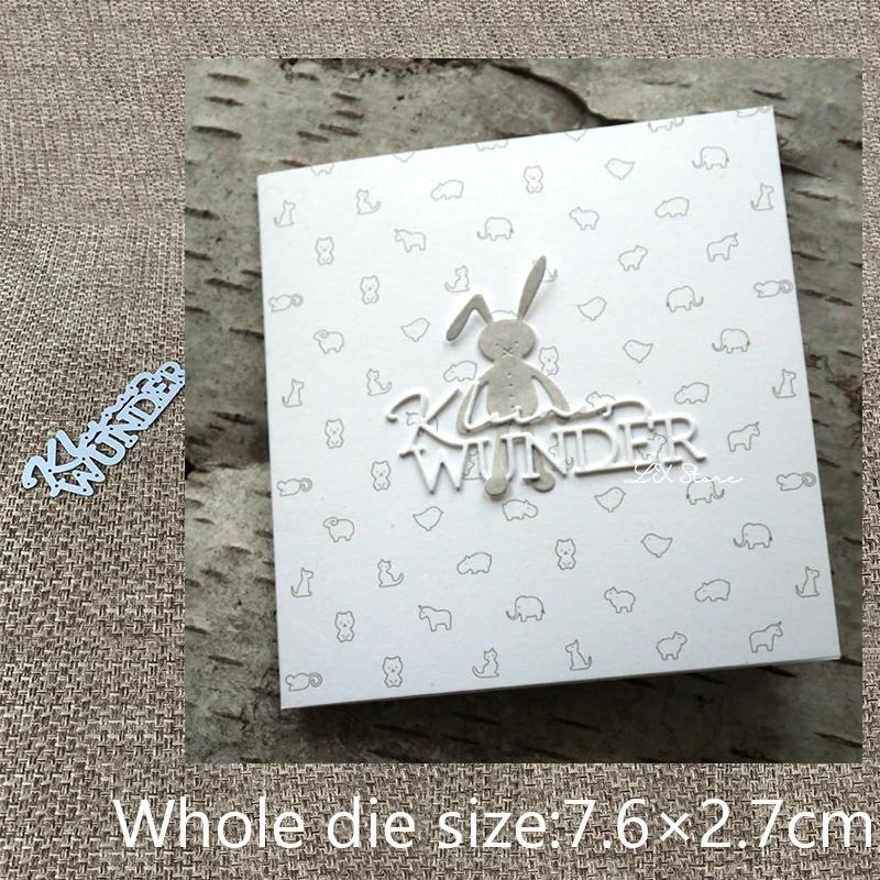 Novo design artesanato corte de metal dados alemão pequena maravilha decoração scrapbook álbum cartão de papel artesanato gravação cortes - Image 1