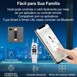 (Código promocional: HOT888)Robô Lavador de Janelas ABIR WD8, Pulverização de Água Dupla, Memória Inteligente, Sucção a Vácuo de Alta Potência, Sensor a Laser, Robô de Limpeza de Vidros Domésticos, Controle por APP - Image 4