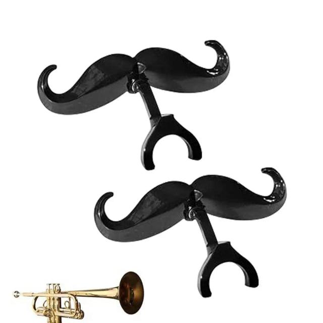Engrenagem Trombone Multiúso para Bocais Grandes - Acessório Humorístico Clip On Bigode (2 Peças)