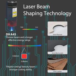 DIMIFUN-D9 portátil Mini corte a laser e gravura máquina-ferramenta, 0.06mm precisão comprimida local, área de trabalho 130*130mm, 4.5W - Image 6