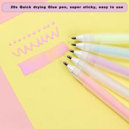 Cola Caneta Escultura Faca, Jornal Ferramentas Kit para Scrapbooking, DIY Arte Artesanato, Trabalho de Corte, Kawaii Papelaria Suprimentos, 4Pcs - Image 4