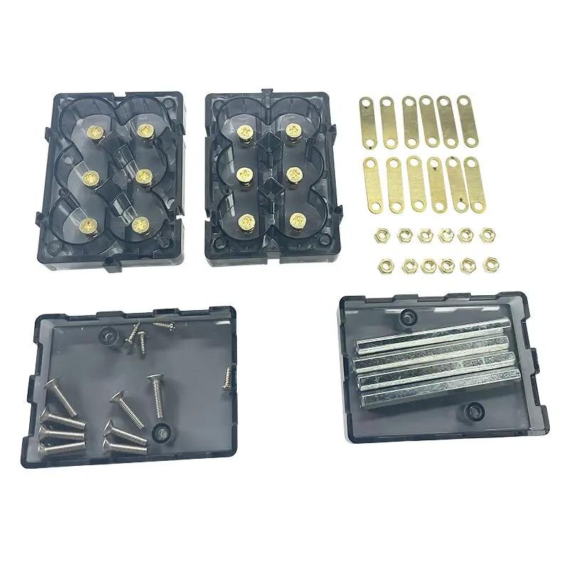 Caixa de Bateria Sem Solda Suporte de Bateria DIY Spliceable Kit de Armazenamento de Energia Suporte Corrente Alta 12V, 24V, 48V, 18650, 21700, 1 Conjunto - Image 1