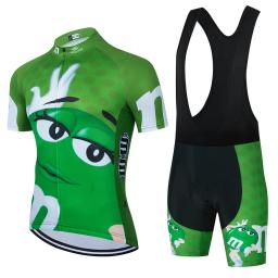 2024 dos desenhos animados roupas de ciclismo dos homens manga curta mtb ropa ciclismo respirável verão roupas esportivas ao ar livre roupas bib shorts - Image 3