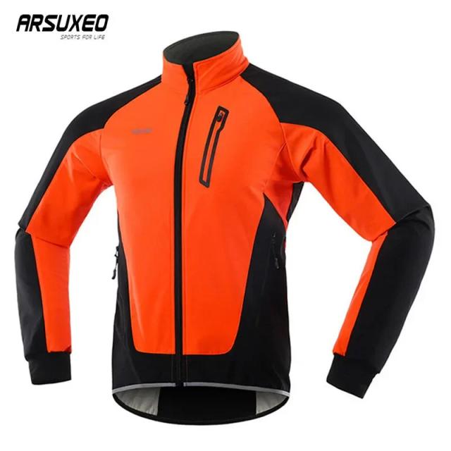 Arsuxeo Jaqueta de Ciclismo de Inverno Reflexiva Aquecer 3XL