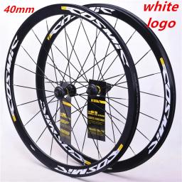 Conjunto de rodas de freio de bicicleta de estrada 700c 30/40/50mm rodas de estrada cósmicas compatíveis para roda de freio a disco Shimano Compaglono Sram - Image 1