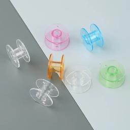 Carretéis de plástico vazio para máquina de costura Caixa de armazenamento de acrílico transparente Organizador para fios de bordar com bobinas, ferramentas, ferramentas, 25, 30 pcs - Image 2