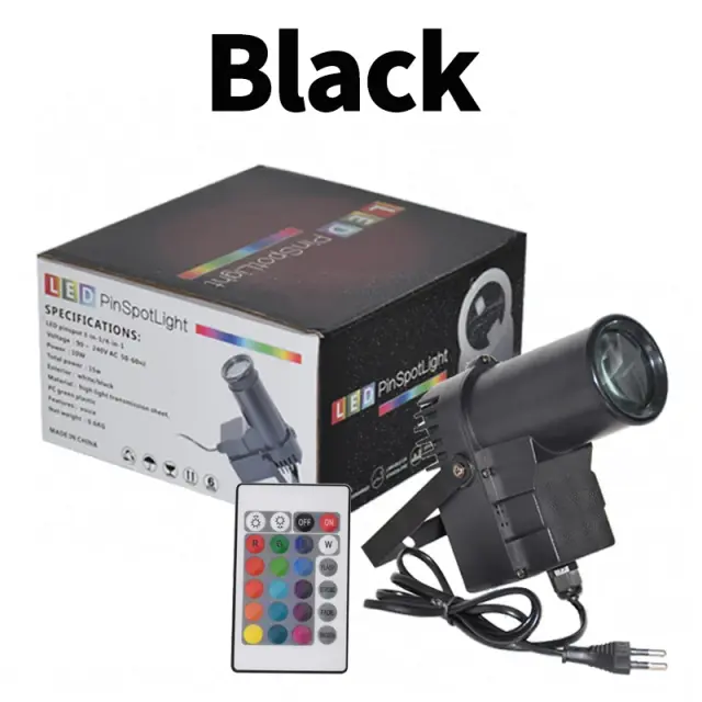 Feixe de LED com Controle Remoto e Bola Espelhada para Festas, KTV e Eventos DJ