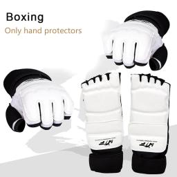 Luvas de couro de Taekwondo para adultos e crianças, protetor de karatê, artes marciais, boxe meio dedo - Image 1