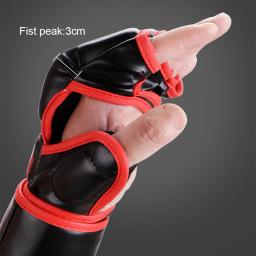 Unisex Sparring Punching Luvas, Ajustável, Espessado Sandbag, Luvas de Treinamento, Sem Dedos para Boxe, Kickboxing, Muay Thai, MMA, 3cm - Image 2