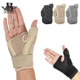 Fitness polegar pulso cinta envolve túnel carpal artrite tendonite entorse suporte de pulso bandagem ginásio esportes em casa protetor de mão - Image 1