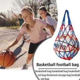 Nylon Carry Bag para transportar basquete, esportes Ball Holder, esportes Mesh Equipment, futebol, basquete, voleibol, futebol - Image 3