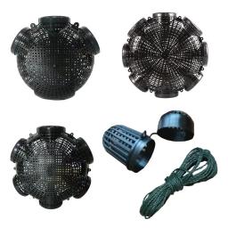 Black Fish Net gaiola para pesca, arrastão, Finless Eel, Loach Trap, Plastic Pot, Mud Container, armadilhas de pesca, 1Pc - Image 4