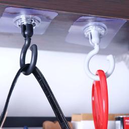 Ganchos de parede transparentes ganchos adesivos ganchos de porta à prova dwaterproof água ganchos de teto mosquiteiro rack de carga - Image 1