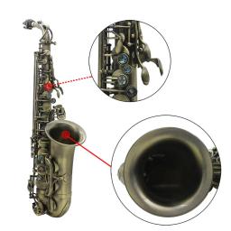 Saxofone Alto LADE-Eb com Bronze Corpo Esculpido Abalone Shell, Teclado com Saco, Reed Pano de Limpeza, Sax Parts and Accessories, WSS956 - Image 5