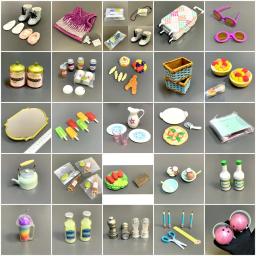 American Dollhouse Playset para Crianças, Boneca, Pizza, Suco, Bebidas, Sorvete, Biscoitos, Farinha, Sal, Cozinha, Acessório de Comida, Presente para Meninas, 18 in - Image 1