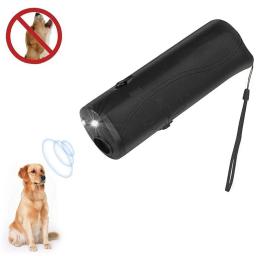 Fortalecer o equipamento de treinamento do cão do animal de estimação ultra-som repelente 3 em 1 dispositivo treinador controle anti barking parar casca dissuents - Image 5