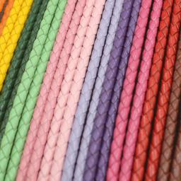 trançada codao de coro fio de couro para artesanato2 metros colorido trançado pulseira de couro genuíno descobertas 3mm corda de cordão de couro redondo diy colar pulseira fazendo - Image 2