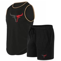 Conjunto de basquete de secagem rápida para homens, uniforme respirável, terno esportivo, camiseta de treinamento, shorts esportivos, colete, roupas esportivas - Image 2