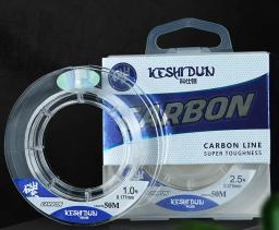 Japonês Importado Fio De Pesca De Fibra De Carbono, Monofilamento Afundando Linha, Fluorocarbonline Mar, 50m, 100% Carbono, 50m - Image 6