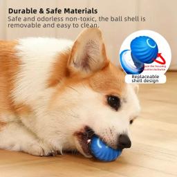Brinquedo inteligente para cachorro, Brinquedo eletrônico interativo, Bola em movimento USB, Bola saltitante automática, Presente de aniversário Produto de gato - Image 3