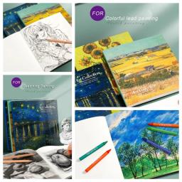 Livro de esboço em branco para estudantes de arte, papel de desenho, pinturas coloridas, pintura a lápis, arte, 80 folhas - Image 5